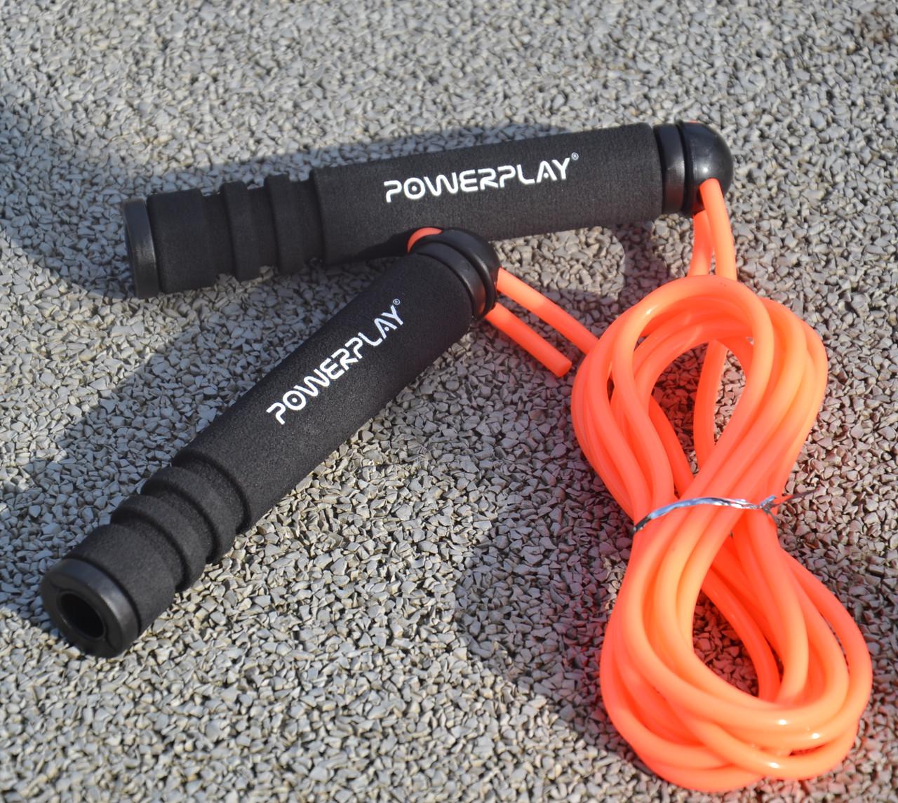 Скакалка PowerPlay 4205 Classic Plus Jump Rope 2,7 м Оранжевый - фото 7