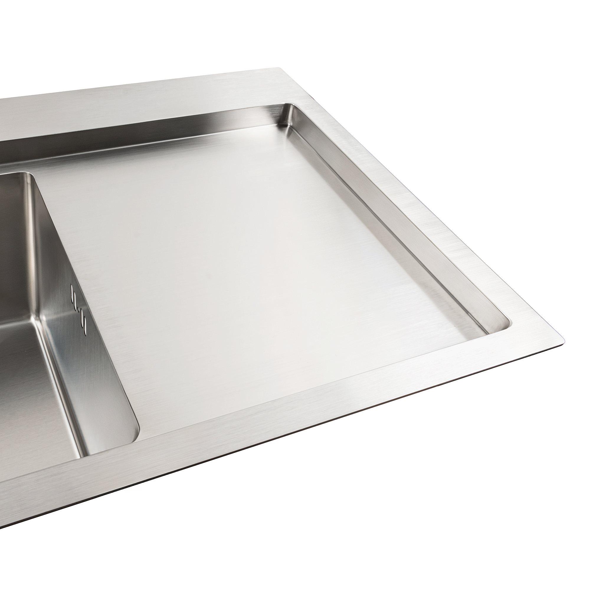 Мойка кухонная Platinum L 78х43 см Нержавеющая сталь (24707448) - фото 3