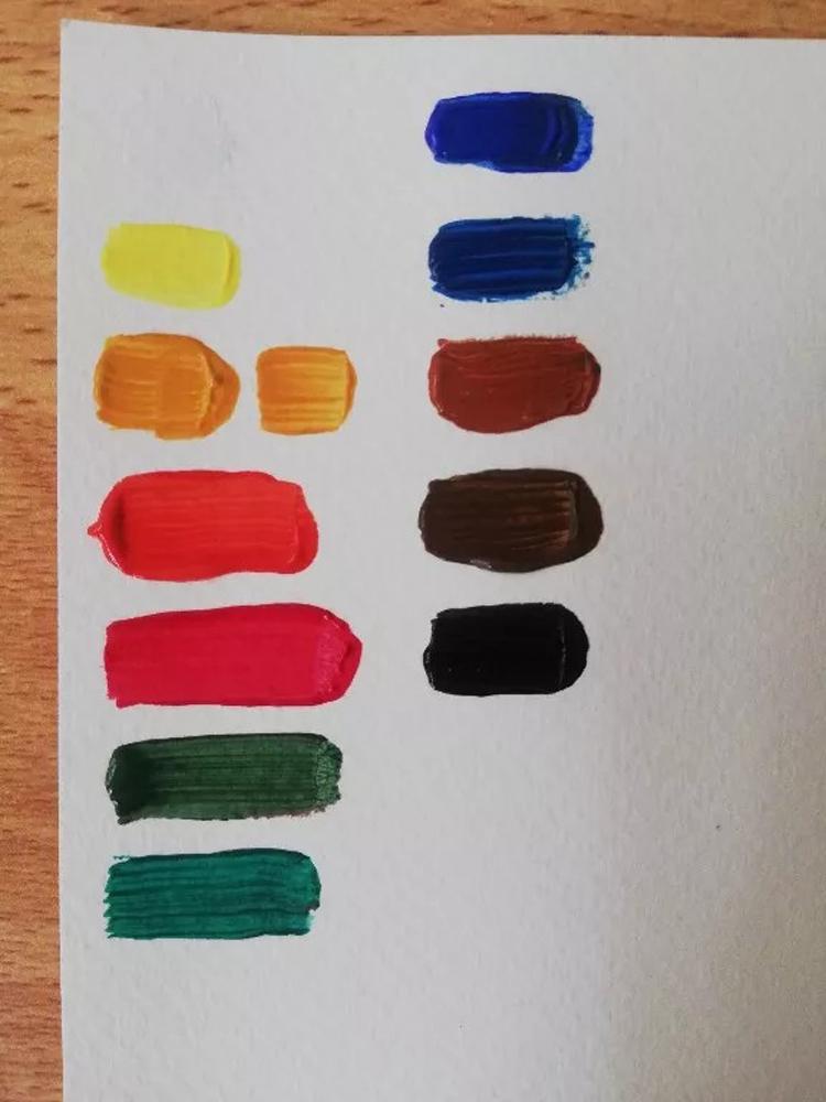 Фарби акрилові художні тюбики в коробці 12 кольорів по 12 мл (37-106236) - фото 5 Фарби акрилові художні тюбики в коробці 12 кольорів по 12 мл (37-106236) - фото 5