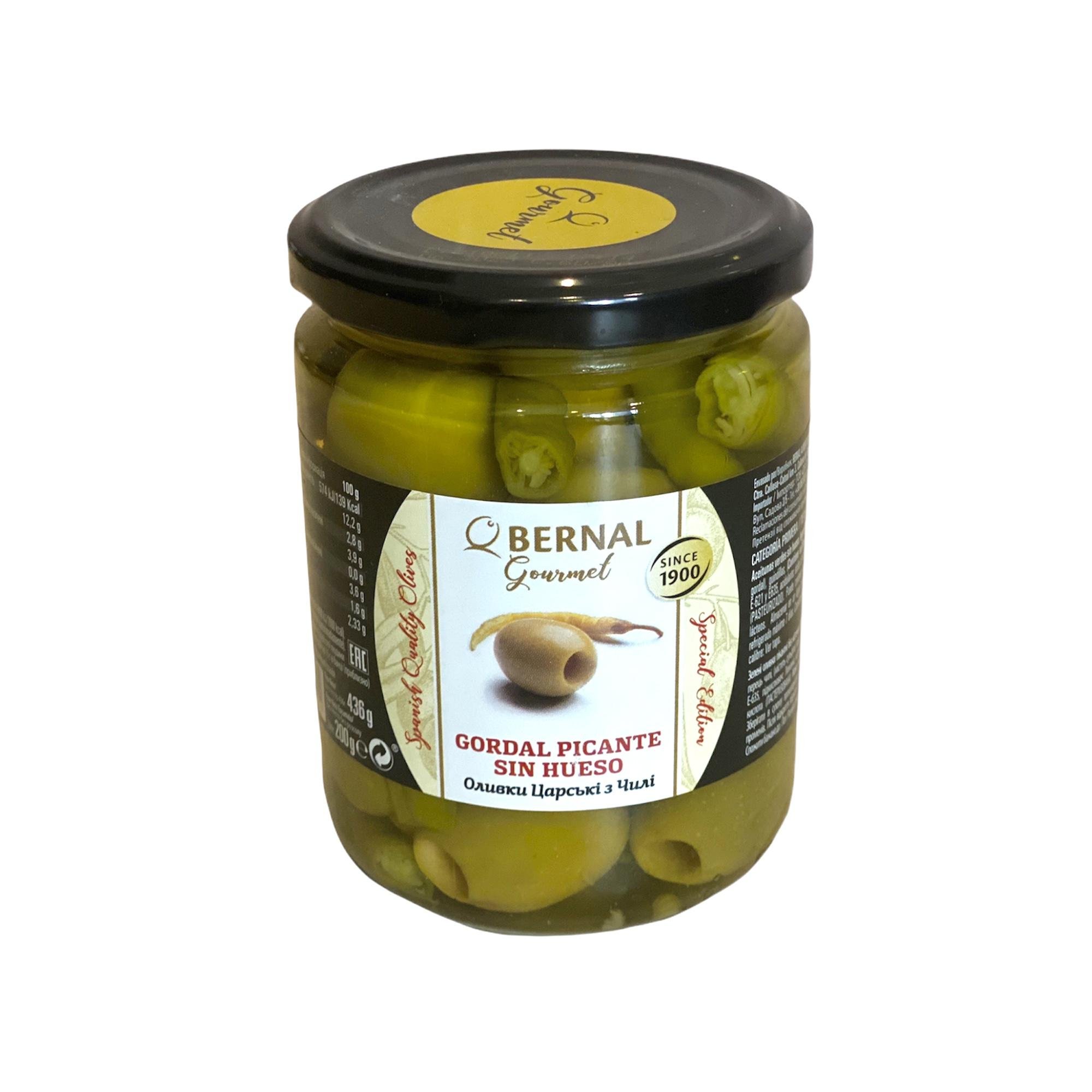 Оливки Гіганти без кісточки пікантні 436 г (13344972)