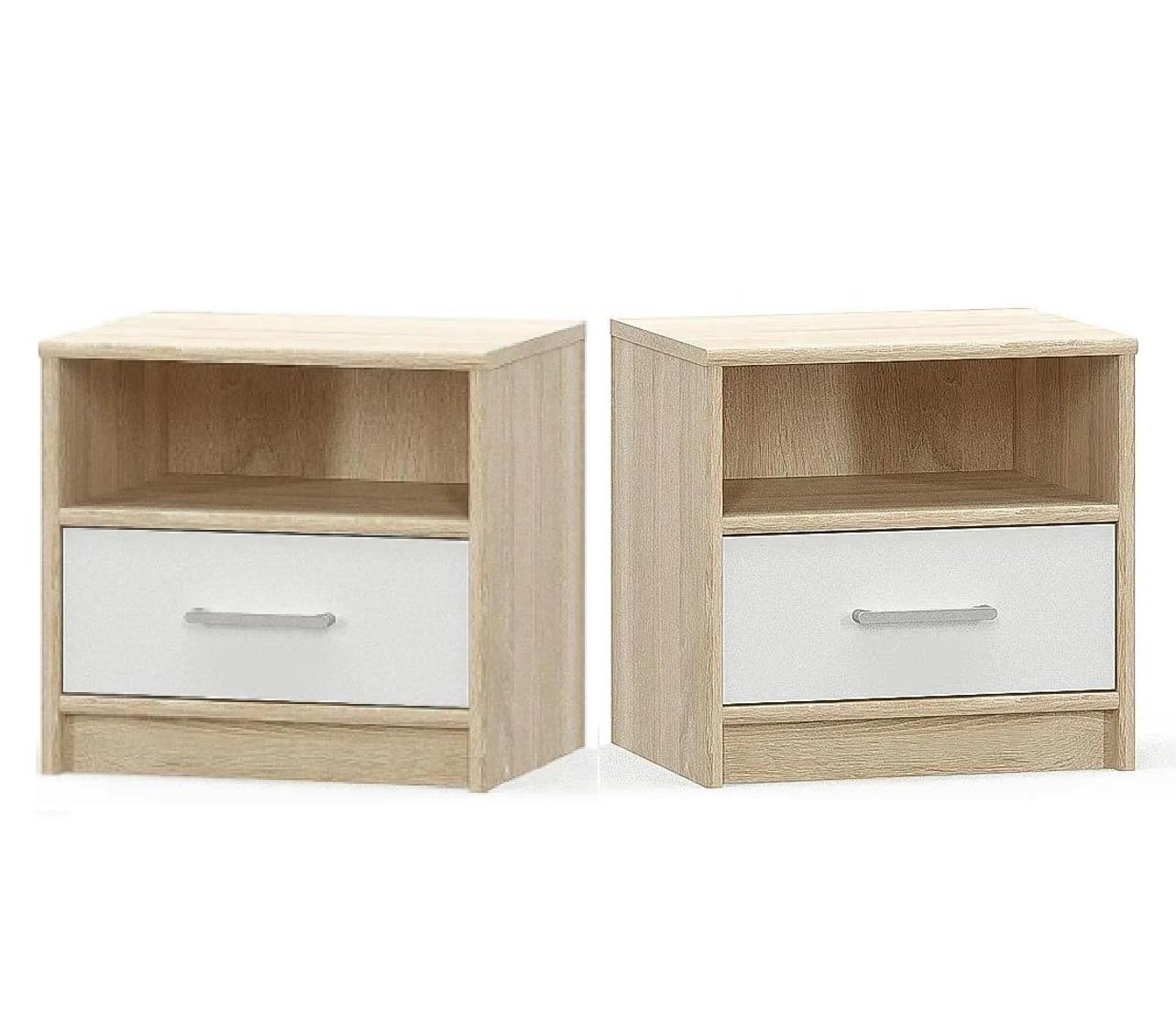 Набор прикроватных тумб Эверест Типс 2 шт. Дуб сонома/Трюфель (22842046)