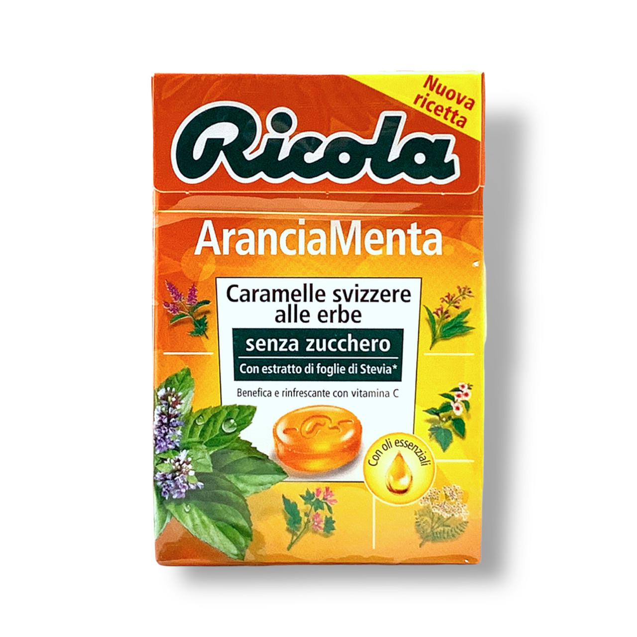 Леденцы швейцарские RICOLA Arancia Menta Senza Zucher 50 г (1849926980)