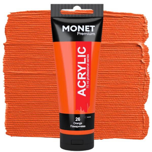 Акрилова фарба Monet 26 75 мл Помаранчевий (7526026) - фото 1 Акрилова фарба Monet 26 75 мл Помаранчевий (7526026) - фото 1