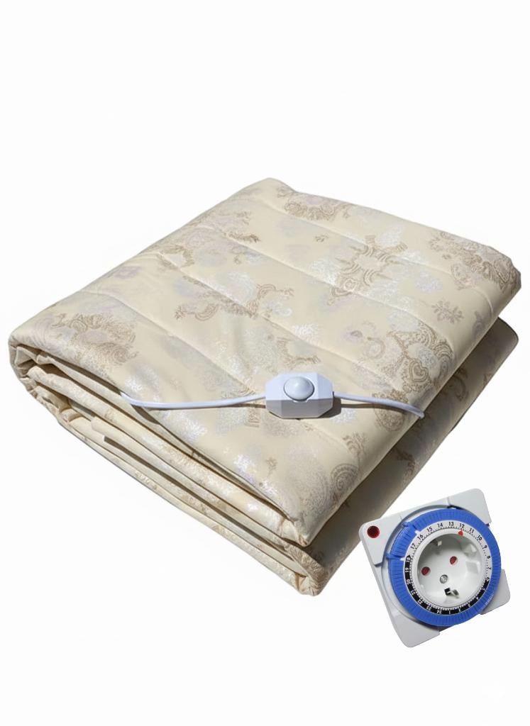 Электропростынь Люкс с терморегулятором и таймером 150х157 см (3013)
