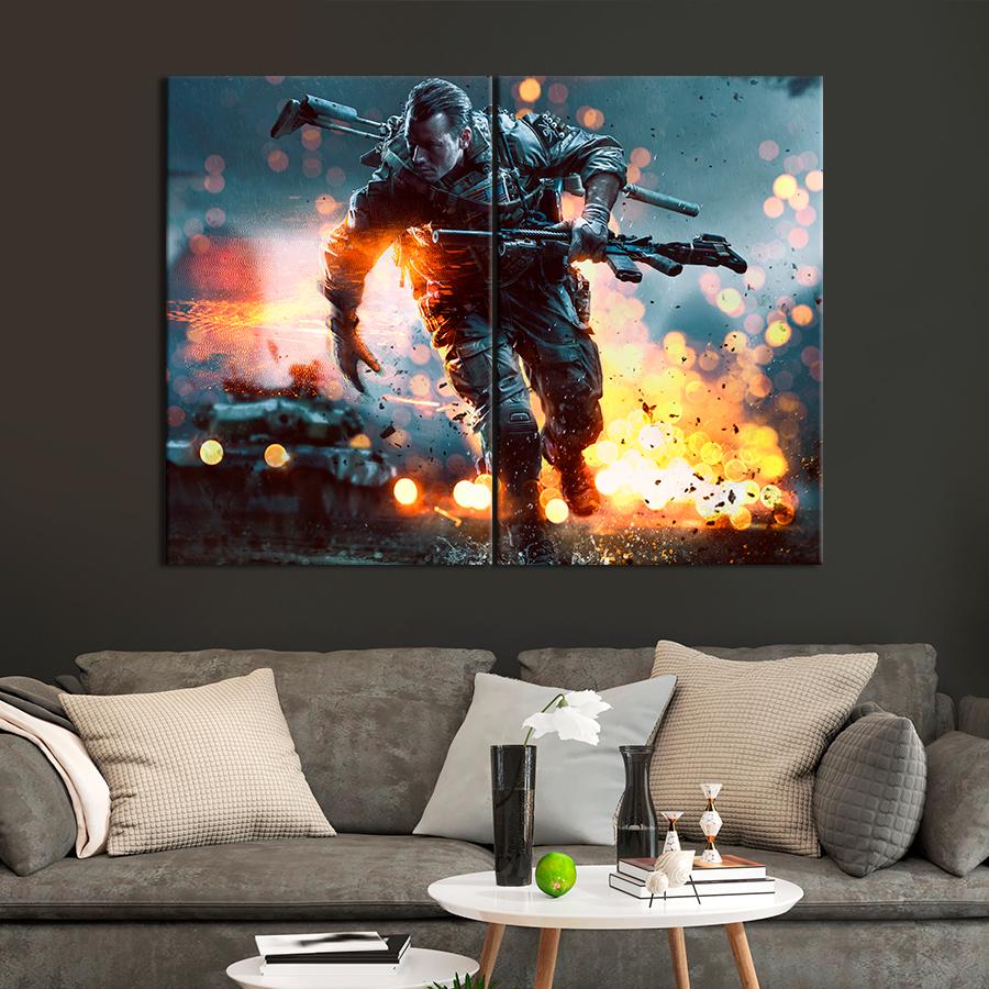 Настенний декор Постер игры Battlefield 4 71x51 см (A140-2)