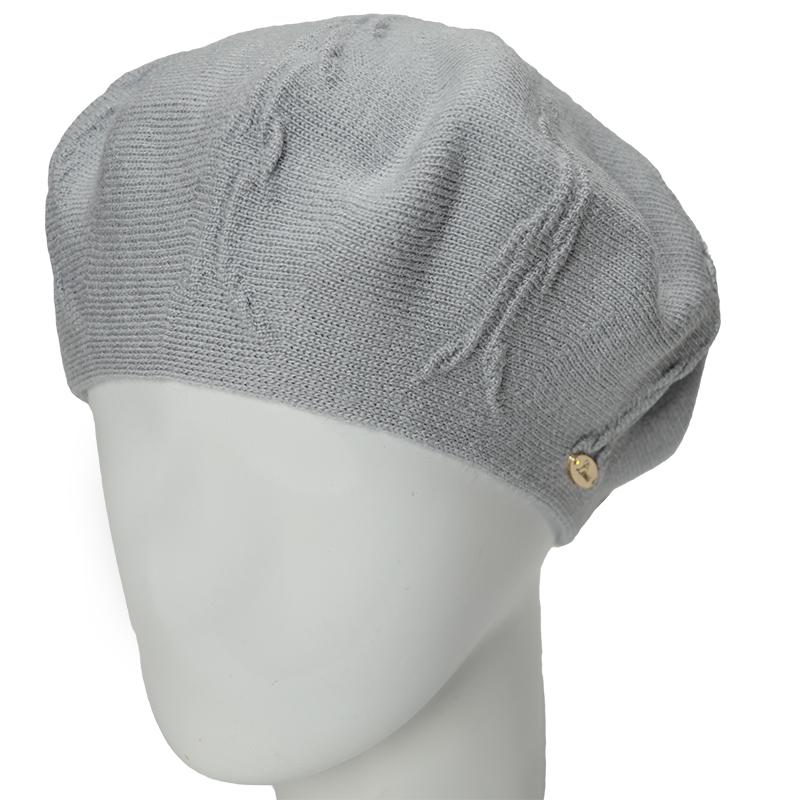 Берет женский Lirus Эмми двойной Серо-голубой (160179)