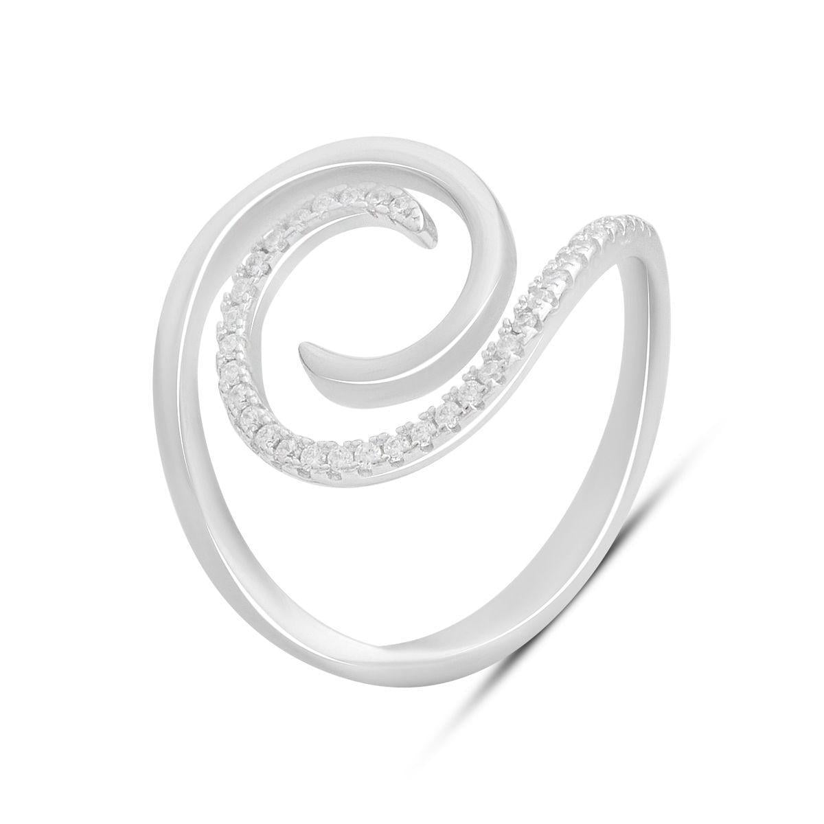 Кольцо с фианитами 3,22 г р. 19 (2191872)