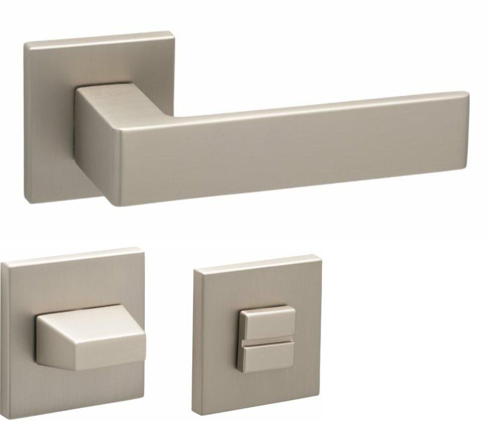 Ручки Safita Prime HS LT MSN WC-фиксатор Никель сатин матовый (15332wc) - фото 1 Ручки Safita Prime HS LT MSN WC-фиксатор Никель сатин матовый (15332wc) - фото 1