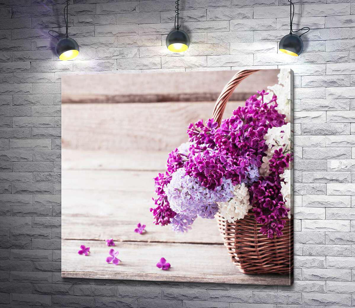 Картина ArtPoster Всі відтінки бузку в одному кошику 100x96 см Модуль №1 (002915)