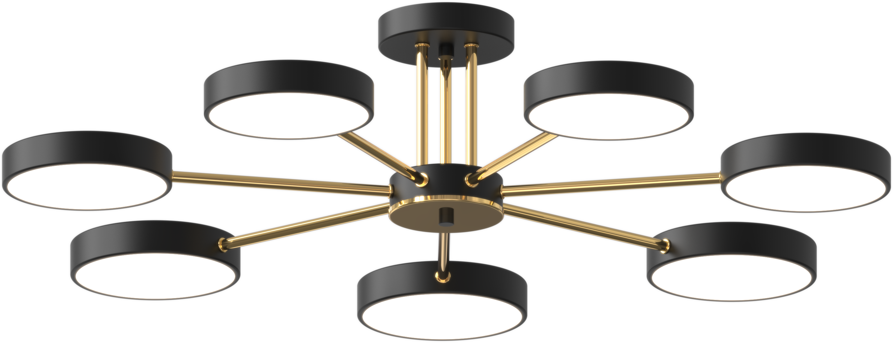 Люстра світлодіодна акрилова Sirius B X13242/7 BK+FGD