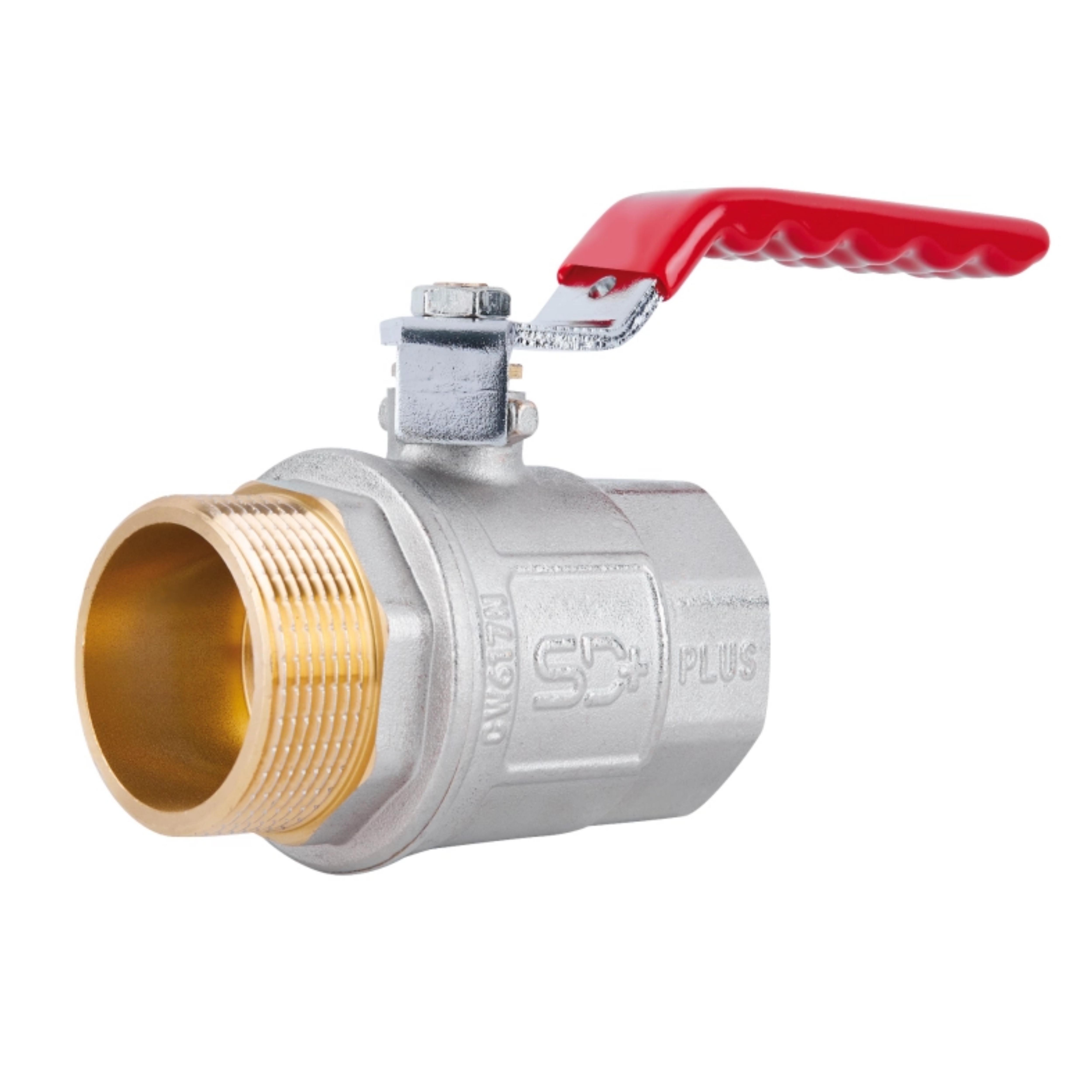 Кран шаровой SD Plus 1" 1/2 ВН для воды рычаг (SD605NW40PN40)