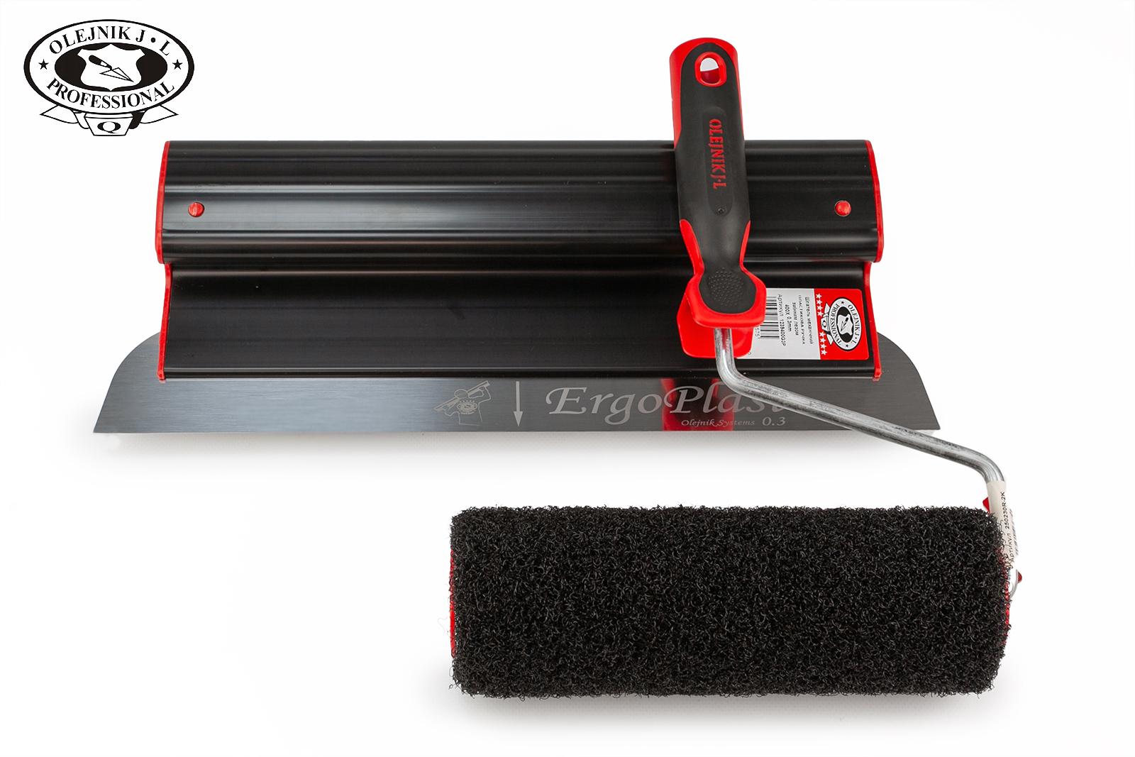 Шпатель Olejnik Ergoplast 40 см лезвие 0,5 мм с валиком 23 см (NAB400P-1) - фото 2 Шпатель Olejnik Ergoplast 40 см лезвие 0,5 мм с валиком 23 см (NAB400P-1) - фото 2