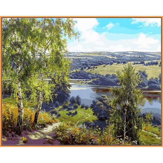 Картина по номерам Babylon Дорога к реке 40x50 см (NB959)