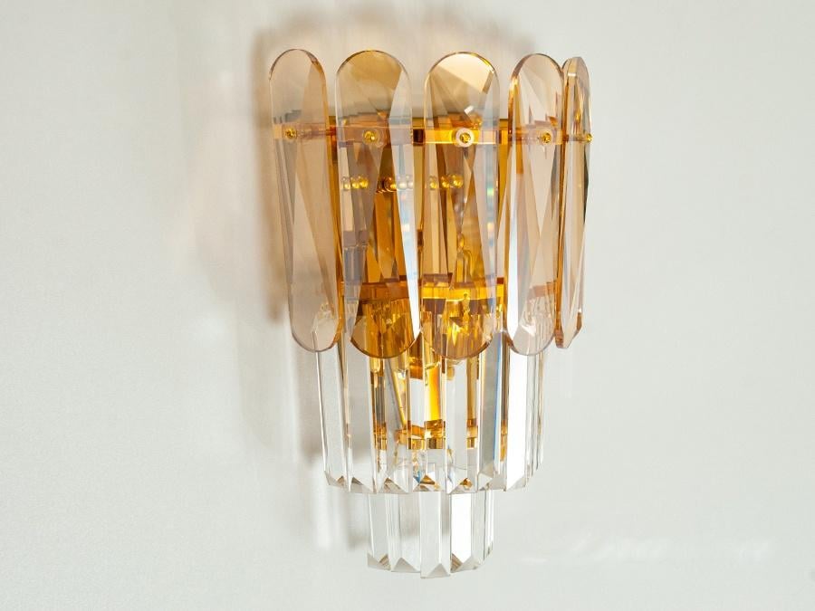 Бра хрустальный Магия света Золотой (200815-1W-G)