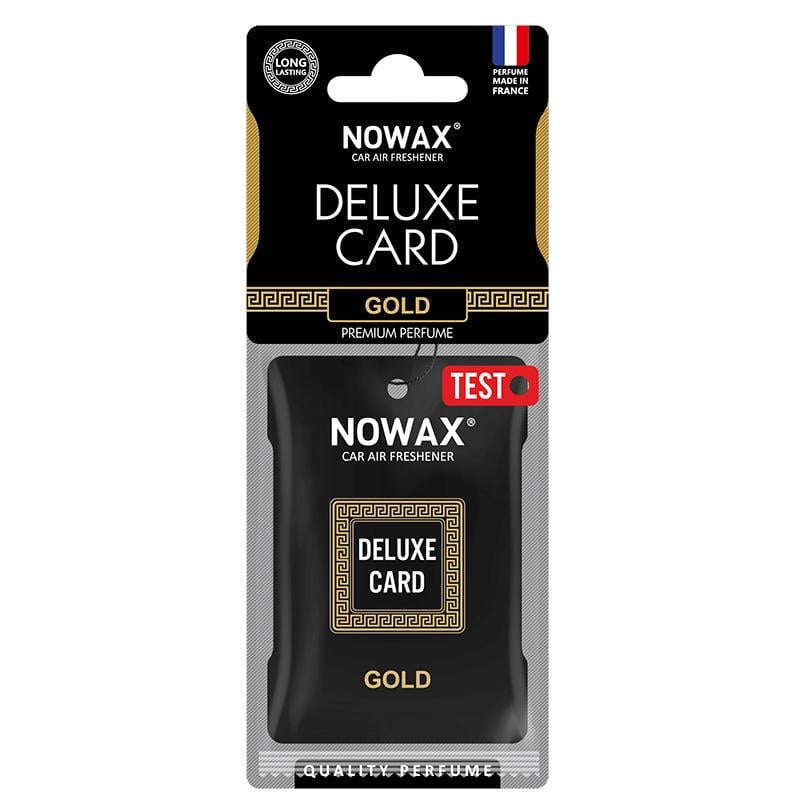 Ароматизатор Nowax Delux Card Gold, 6g сухой