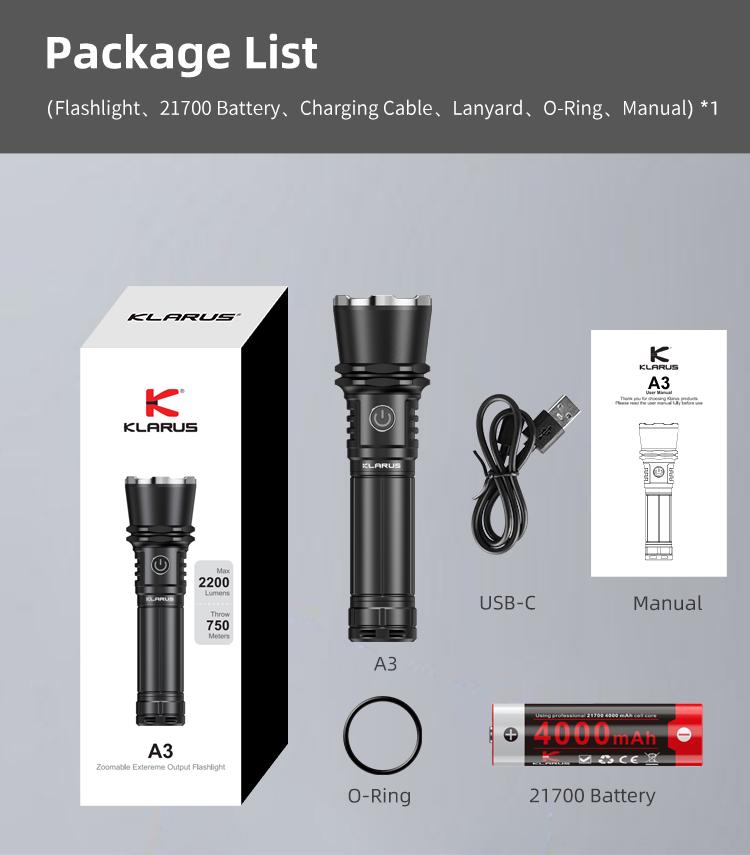 Фонарь Klarus A3 - фото 9