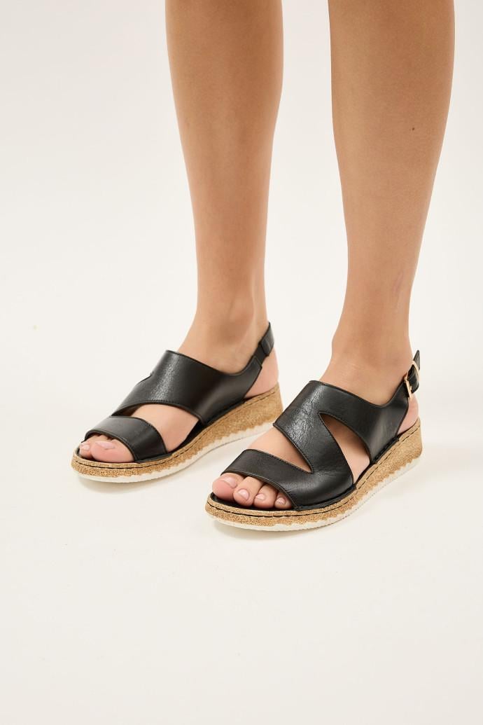 Босоножки женские LONZA кожаные р. 36 Черный (200236) - фото 3 Босоножки женские LONZA кожаные р. 36 Черный (200236) - фото 3