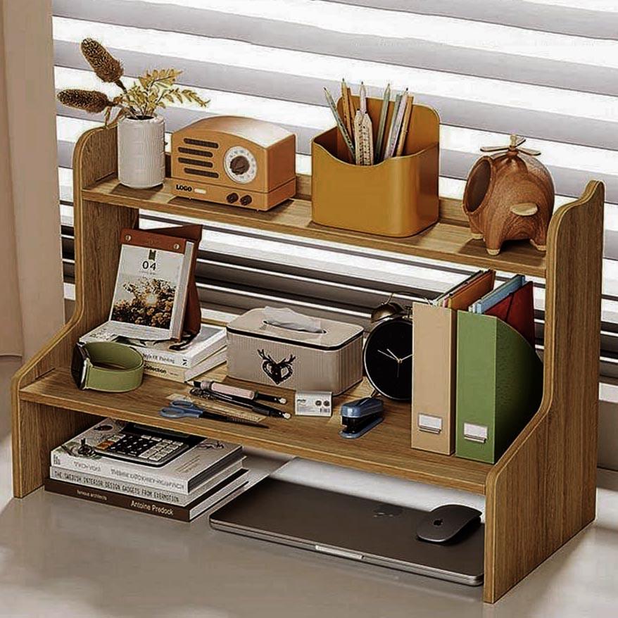 Полка-надстройка настольная из дерева Сантерми сиена (АКД-003505)