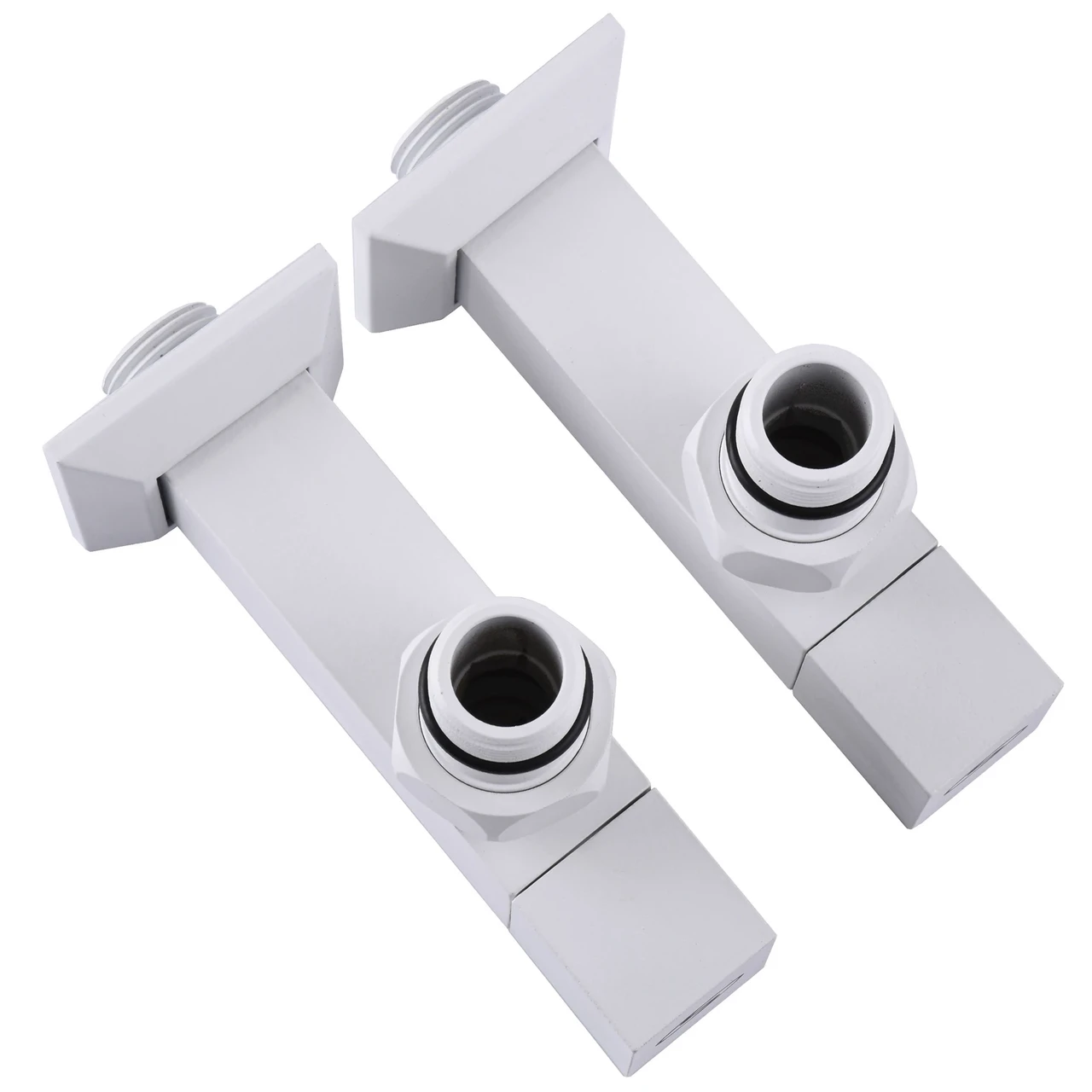 Комплект полуоборотных кранов угловых с американкой Solomon LUX 1/2" CUBE 8888 White (23500542) - фото 5 Комплект полуоборотных кранов угловых с американкой Solomon LUX 1/2" CUBE 8888 White (23500542) - фото 5