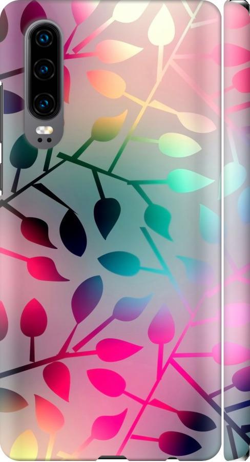 Чехол на Huawei P30 Листья (2235m-1622-42517)