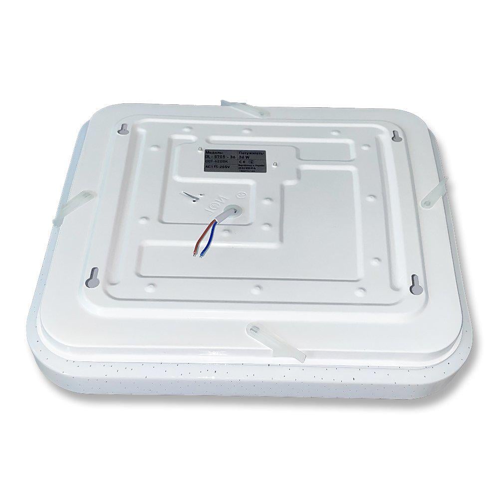 Світильник накладний Biom LED Зоряне небо квадрат 36W 6200К (DL-S705-36) - фото 7 Світильник накладний Biom LED Зоряне небо квадрат 36W 6200К (DL-S705-36) - фото 7