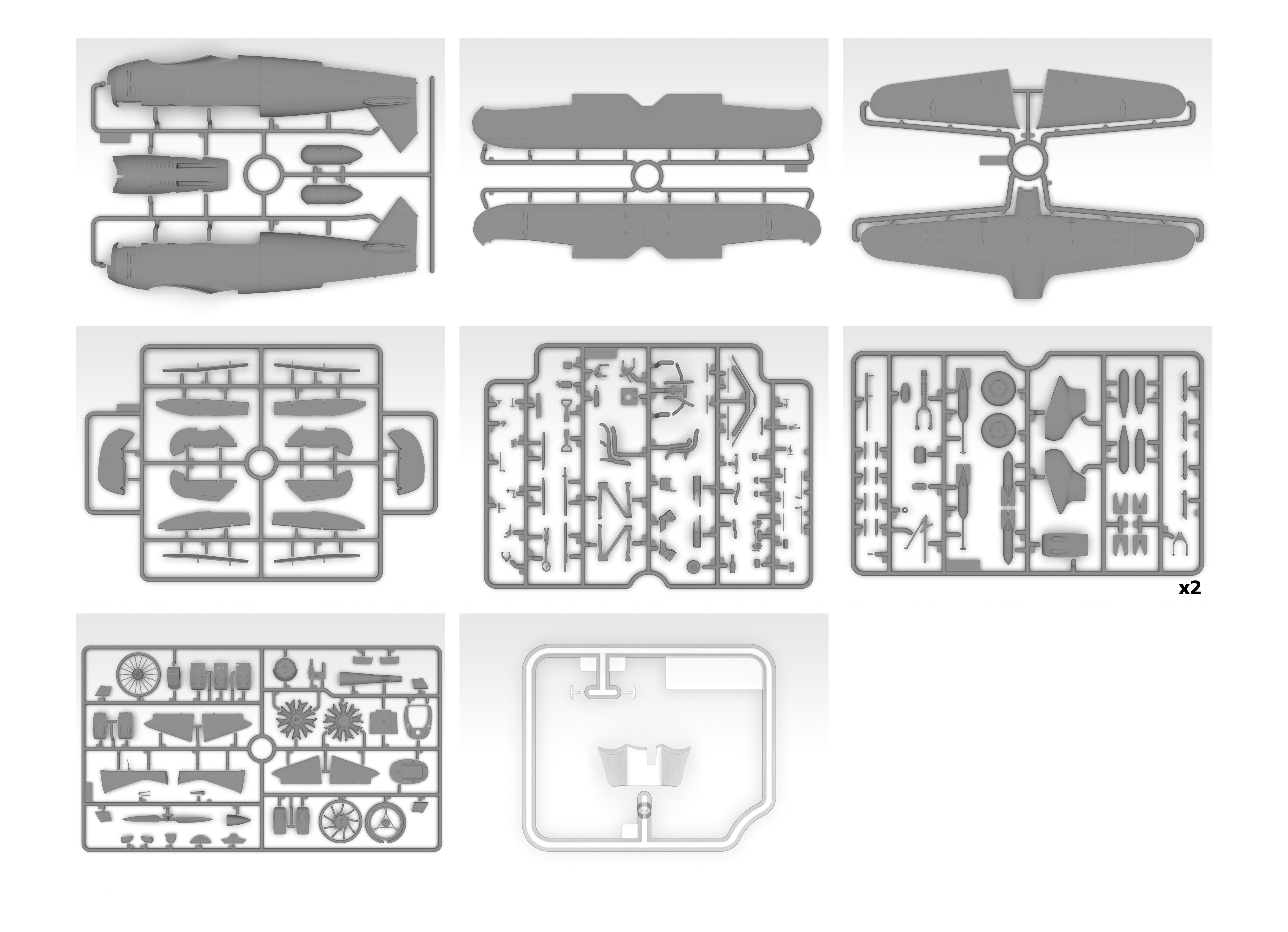 Сборная модель ICM Hs 123A-1 немецкий штурмовик 2 СВ (32014) - фото 3 Сборная модель ICM Hs 123A-1 немецкий штурмовик 2 СВ (32014) - фото 3