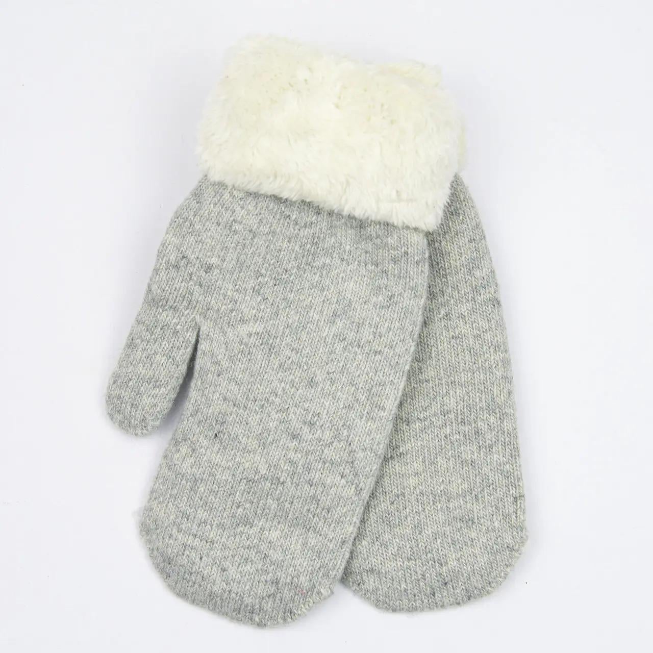 Варежки женские зимние из ангоры с мехом S (19-5-56)