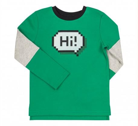 Футболка з довгим рукавом для хлопчика Bembi ФБ 763 116 см Зелений