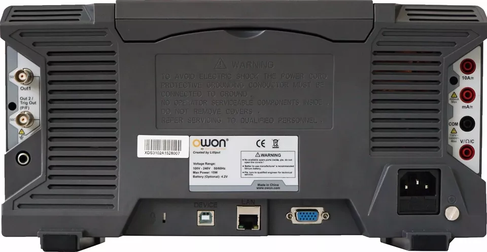 Осцилограф цифровий 2-х канальний Owon XDS3202A 2 х 200МГц пам'ять 40М АЦП 14 біт (2659304364) - фото 4 Осцилограф цифровий 2-х канальний Owon XDS3202A 2 х 200МГц пам'ять 40М АЦП 14 біт (2659304364) - фото 4