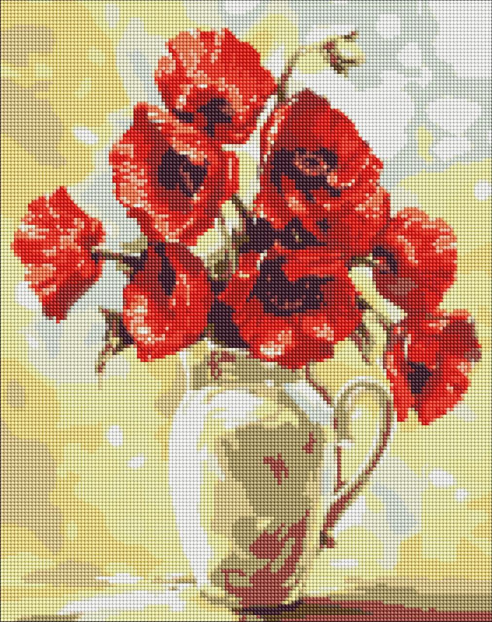 Алмазная мозаика Идейка Волшебные маки AMO7157 холст на подрамнике 40x50 см (1660698038)