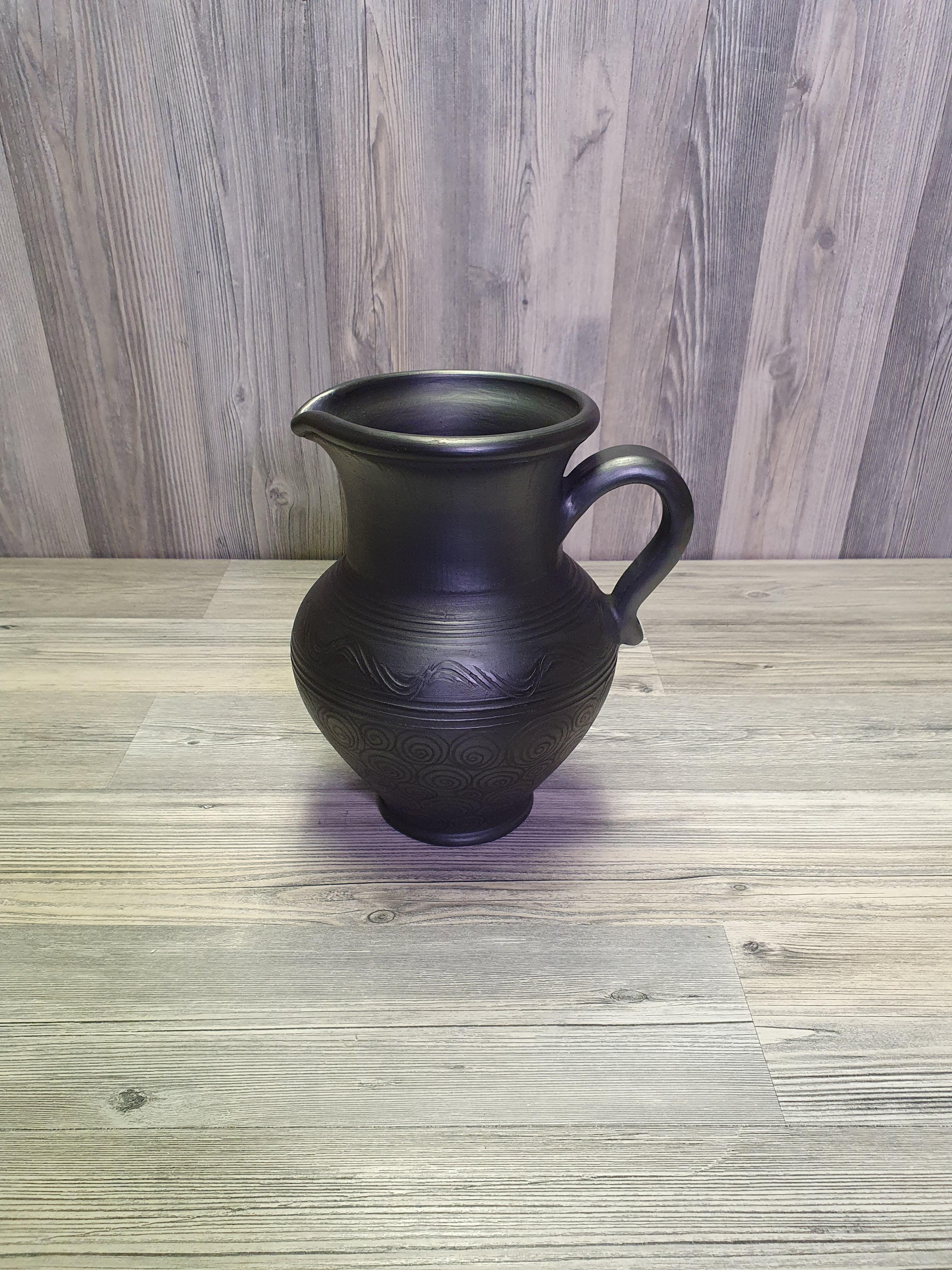 Кувшин из черной глины (5282) - фото 9 Кувшин из черной глины (5282) - фото 9