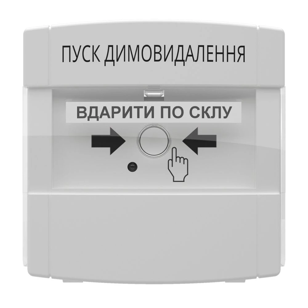 Кнопка управления автоматикой адресная со встроенным изолятором короткого замыкания Tiras DETECTO BTN110 White