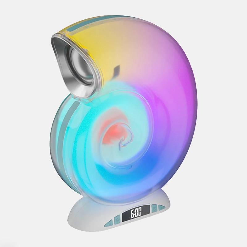 Лампа настільна з RGB-підсвіткою і Bluetooth-колонкою з годинником Little Sea Shell L39