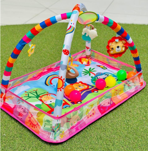 Розвиваючий килимок для немовляти з дугами із брязкальцями (2654615769) Розвиваючий килимок для немовляти з дугами із брязкальцями (2654615769)
