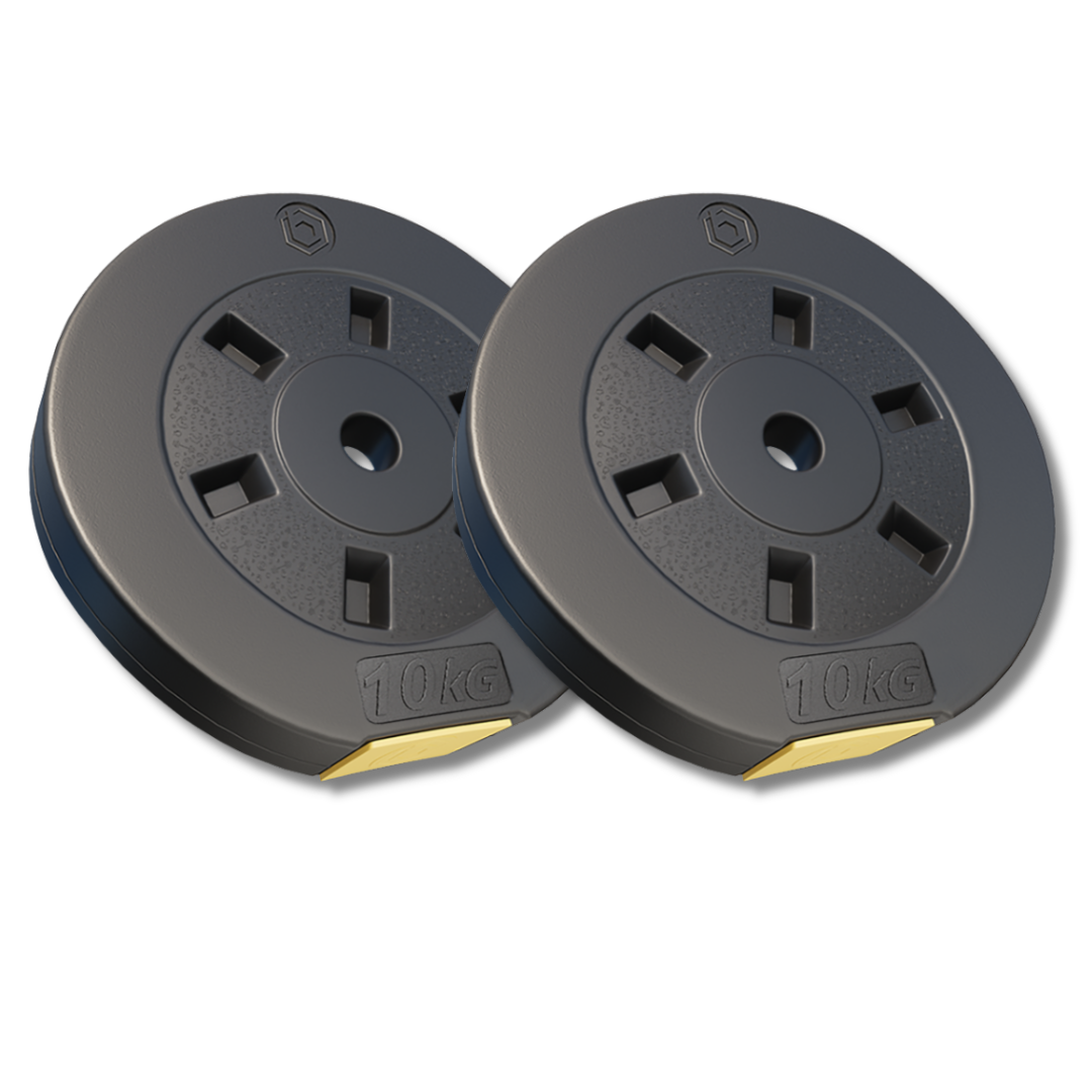 Набір композитних дисків Besport PowerPro 20 2х10 кг для гантелей та штанг (5121)