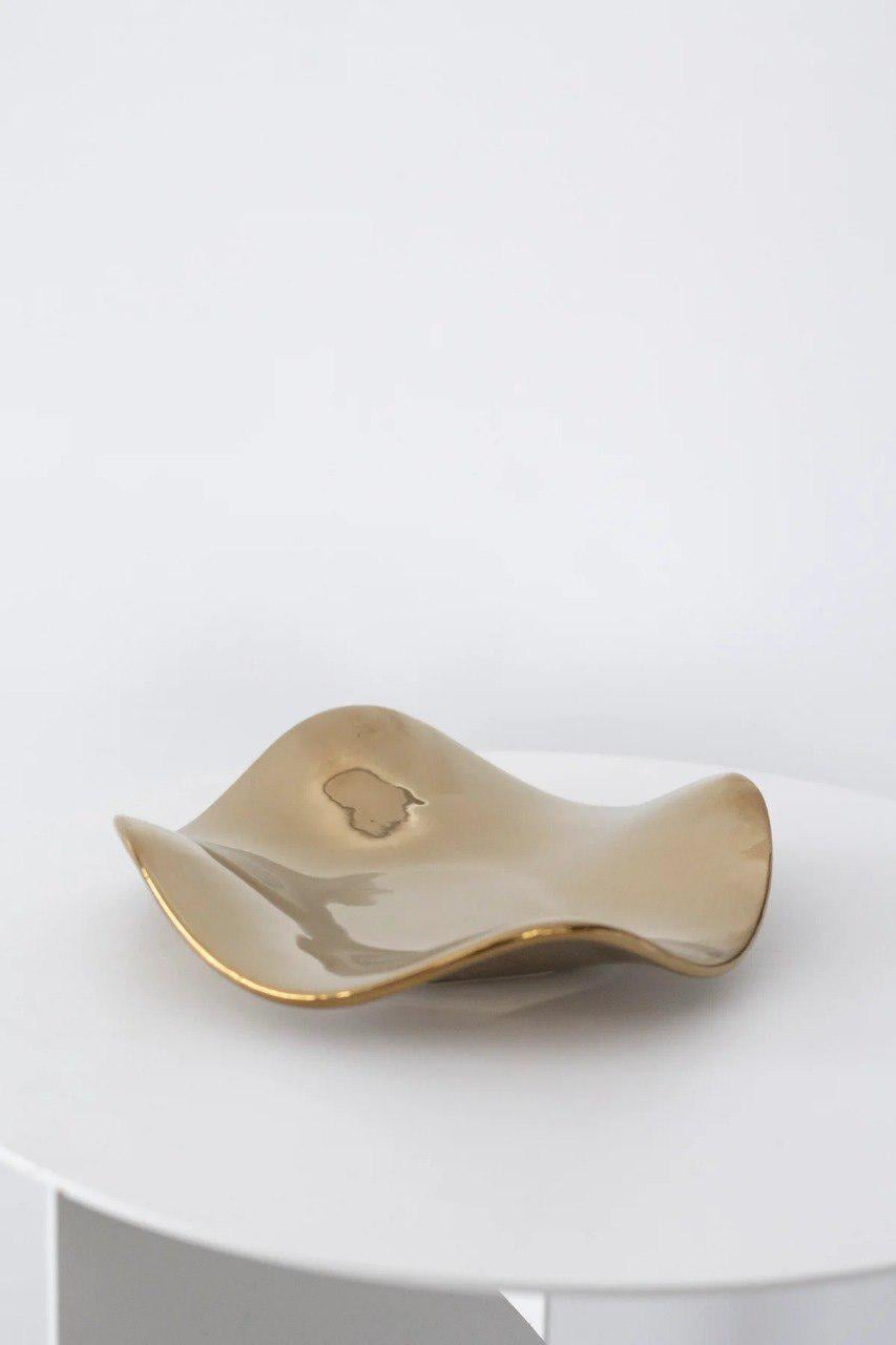 Подставка для украшений керамическая Золотистый (Д0000000068)