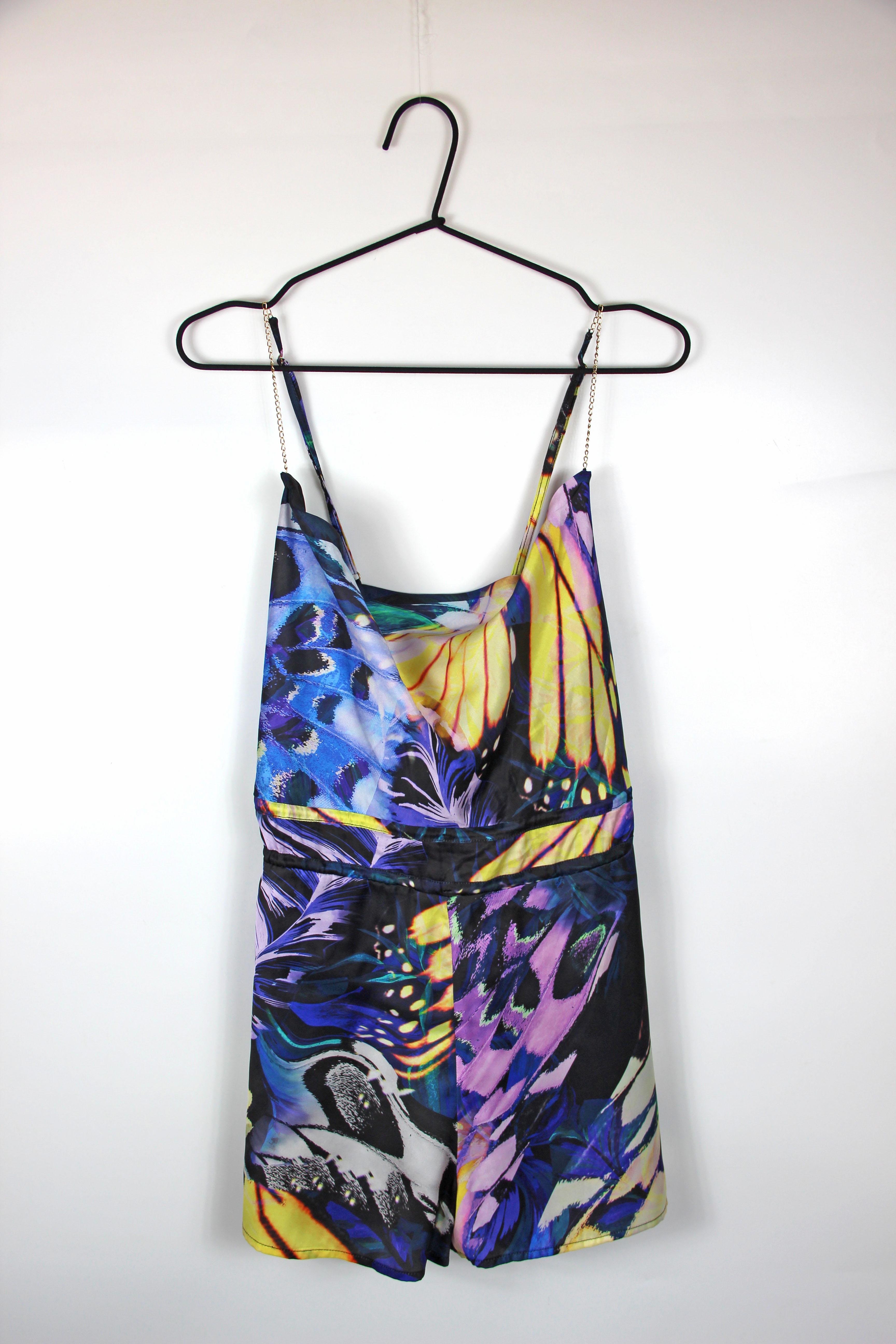 Комбинезон River Island 771397 принт M Синий