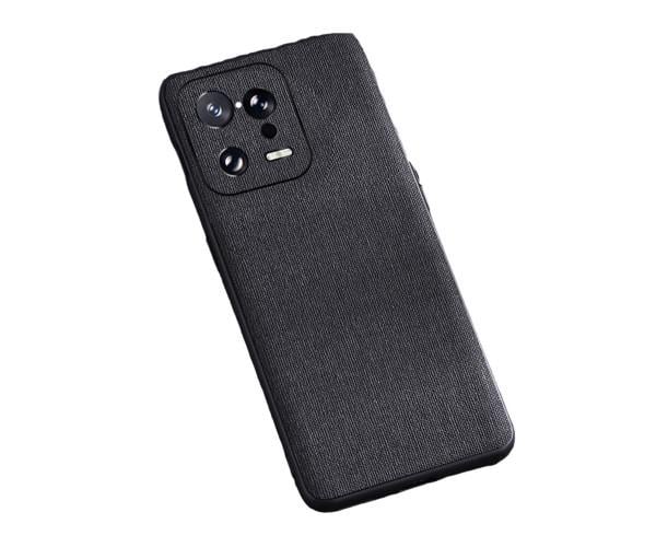 Чехол накладка New Textile Leather Cаse для Xiaomi 13 Pro Черный