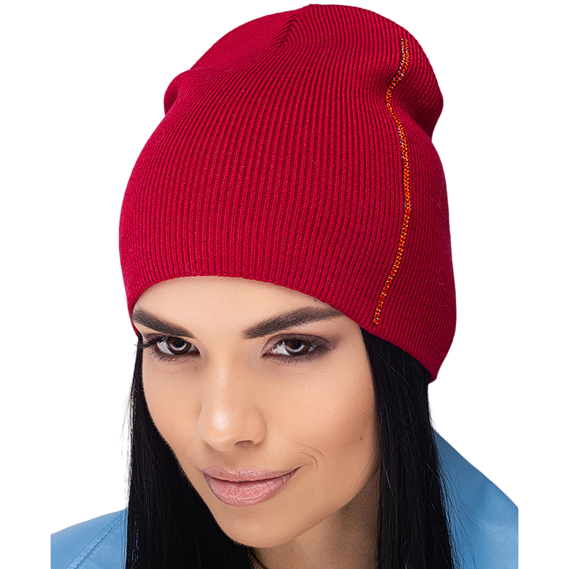 Шапка Leks ДАРЬ двойная бени без манжета One size Красный (129842)