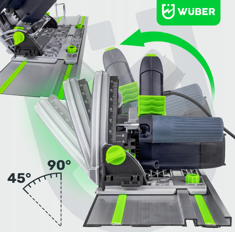 Пила заглибна Wuber направляюча 2400 Вт (W5720412) - фото 5 Пила заглибна Wuber направляюча 2400 Вт (W5720412) - фото 5