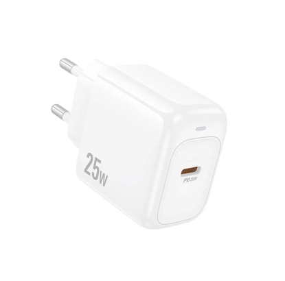 Зарядное устройство сетевое Hoco CS53A PD25W с кабелем Type-C Type-C Белый (2656807165) Зарядное устройство сетевое Hoco CS53A PD25W с кабелем Type-C Type-C Белый (2656807165)