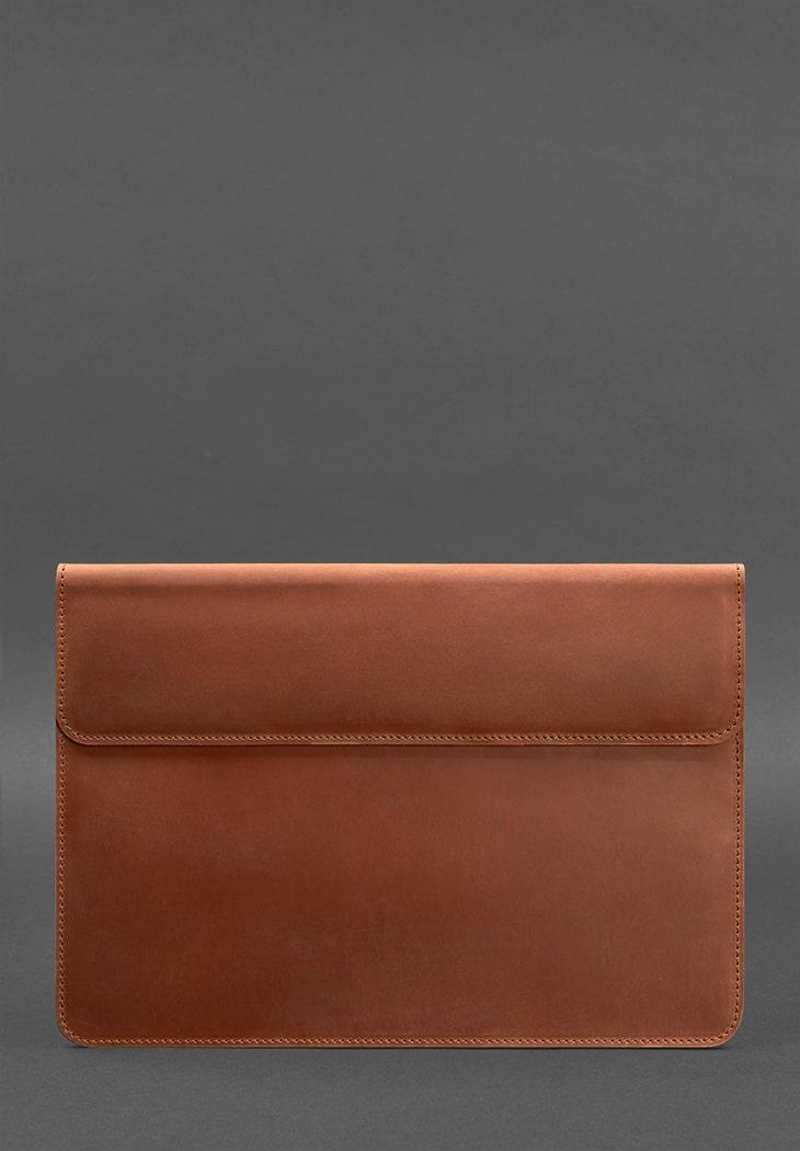 Чехол-конверт кожаный на магнитах для MacBook 14" Crazy Horse Светло-коричневый (A-027597) - фото 3 Чехол-конверт кожаный на магнитах для MacBook 14" Crazy Horse Светло-коричневый (A-027597) - фото 3