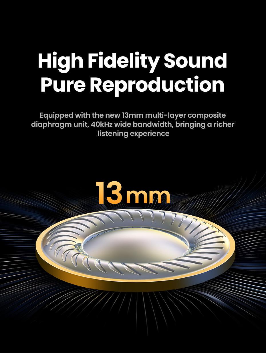 Навушники бездротові UGREEN TWS ANC Hi-Res Audio LDAC 6 мікрофонів ENC Bluetooth 5.3 до 30 год Білий (35873) - фото 9 Навушники бездротові UGREEN TWS ANC Hi-Res Audio LDAC 6 мікрофонів ENC Bluetooth 5.3 до 30 год Білий (35873) - фото 9