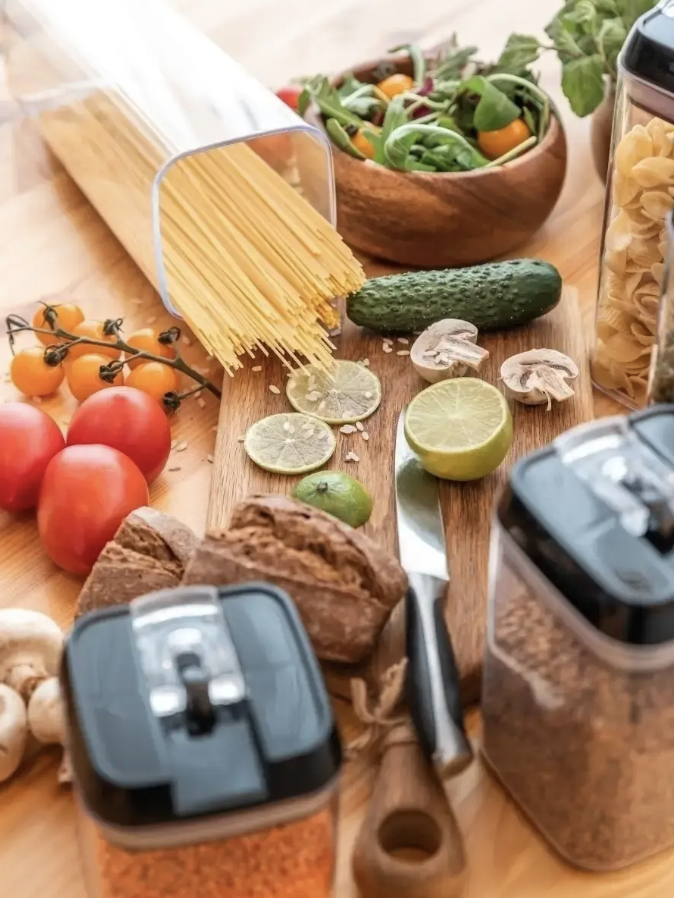 Набір контейнерів для сипучих продуктів 5 ємностей з вакуумною кришкою (Е500017) - фото 5