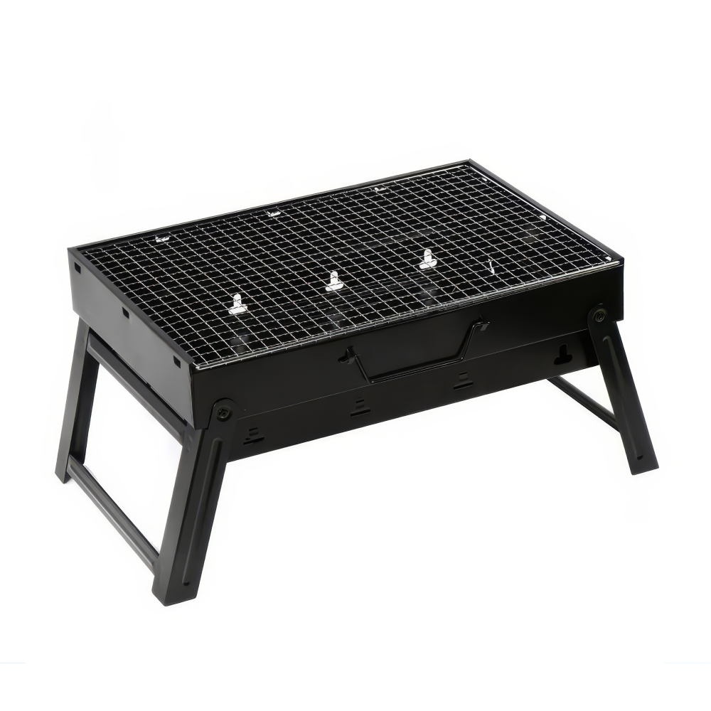 Мангал переносний зі сталі з решіткою 43x30x23 см (99964) Мангал переносний зі сталі з решіткою 43x30x23 см (99964)