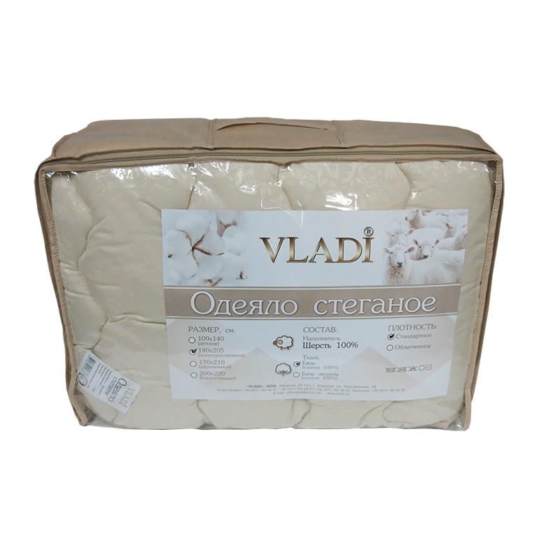 Ковдра стьобана чистошерстяна Vladi 170х210 см (1106011882)