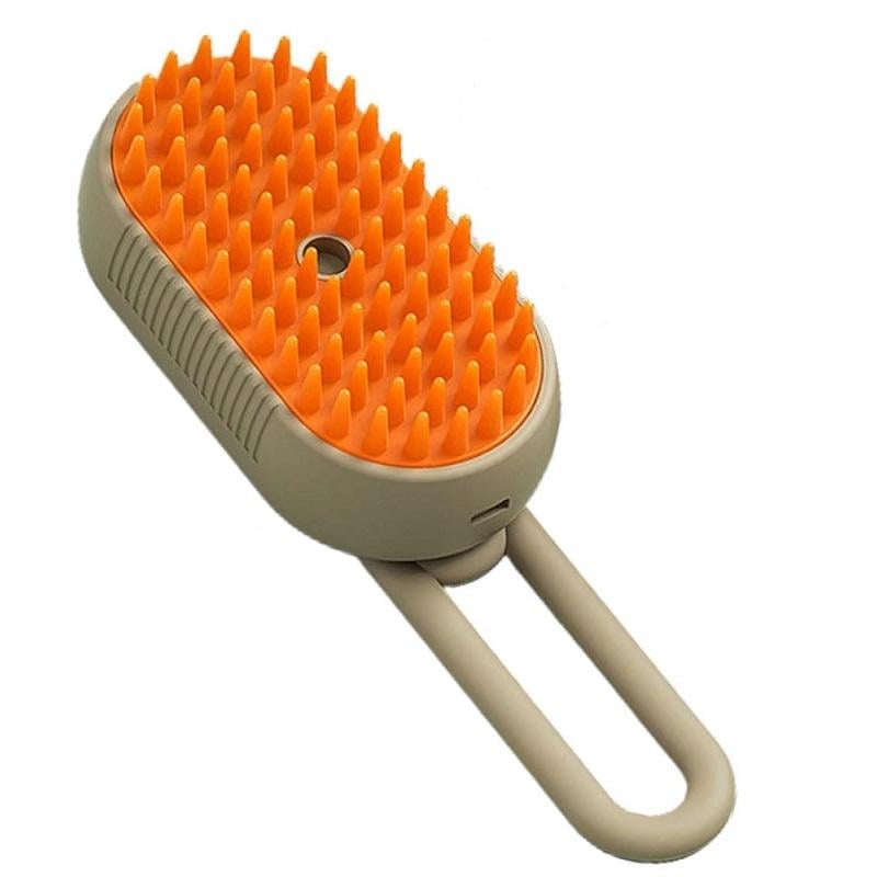Щітка з парою для котів та собак Steamy Brush E-W3317 Бежевий (2254)