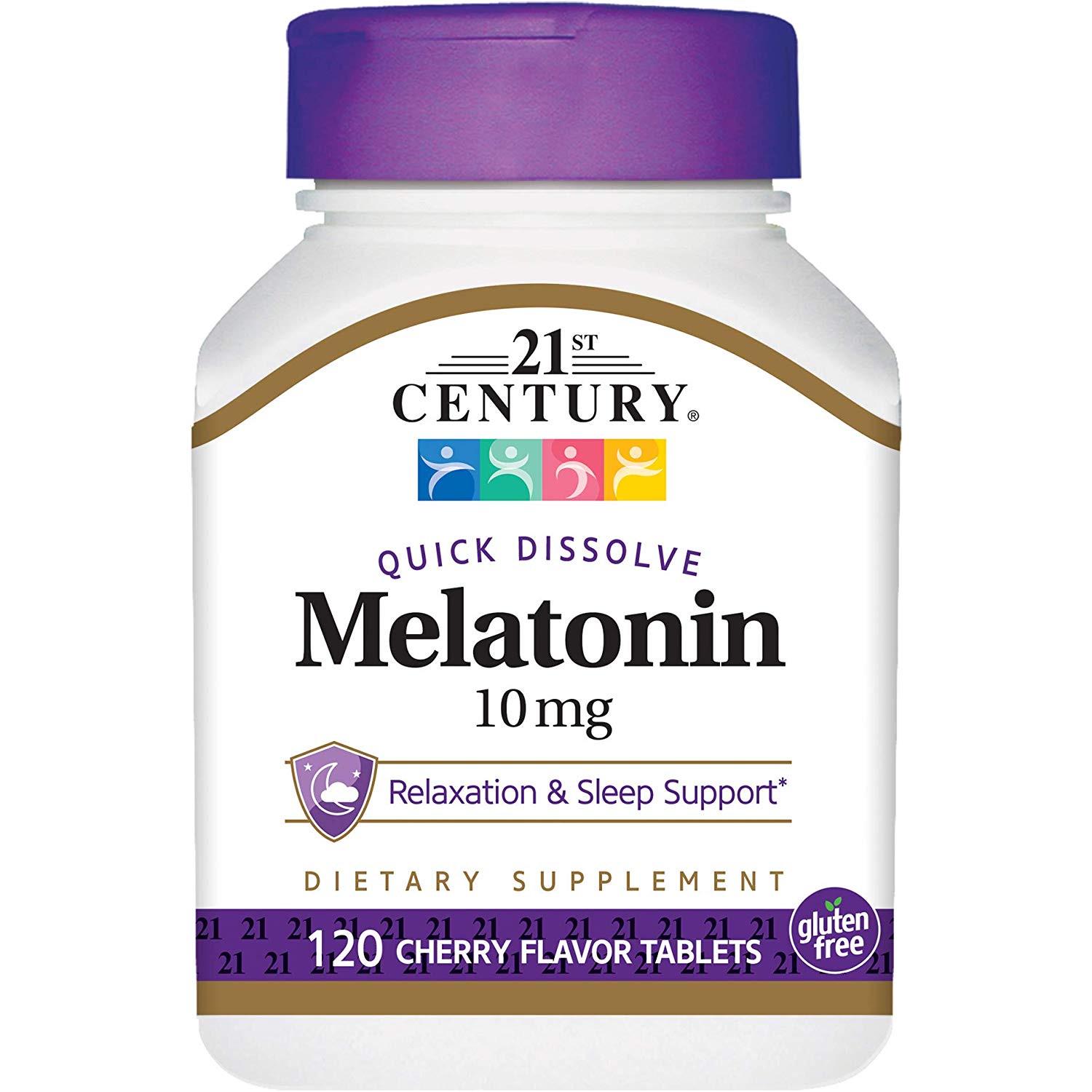 Мелатонин Melatonin 10 mg 120 tablets Cherry