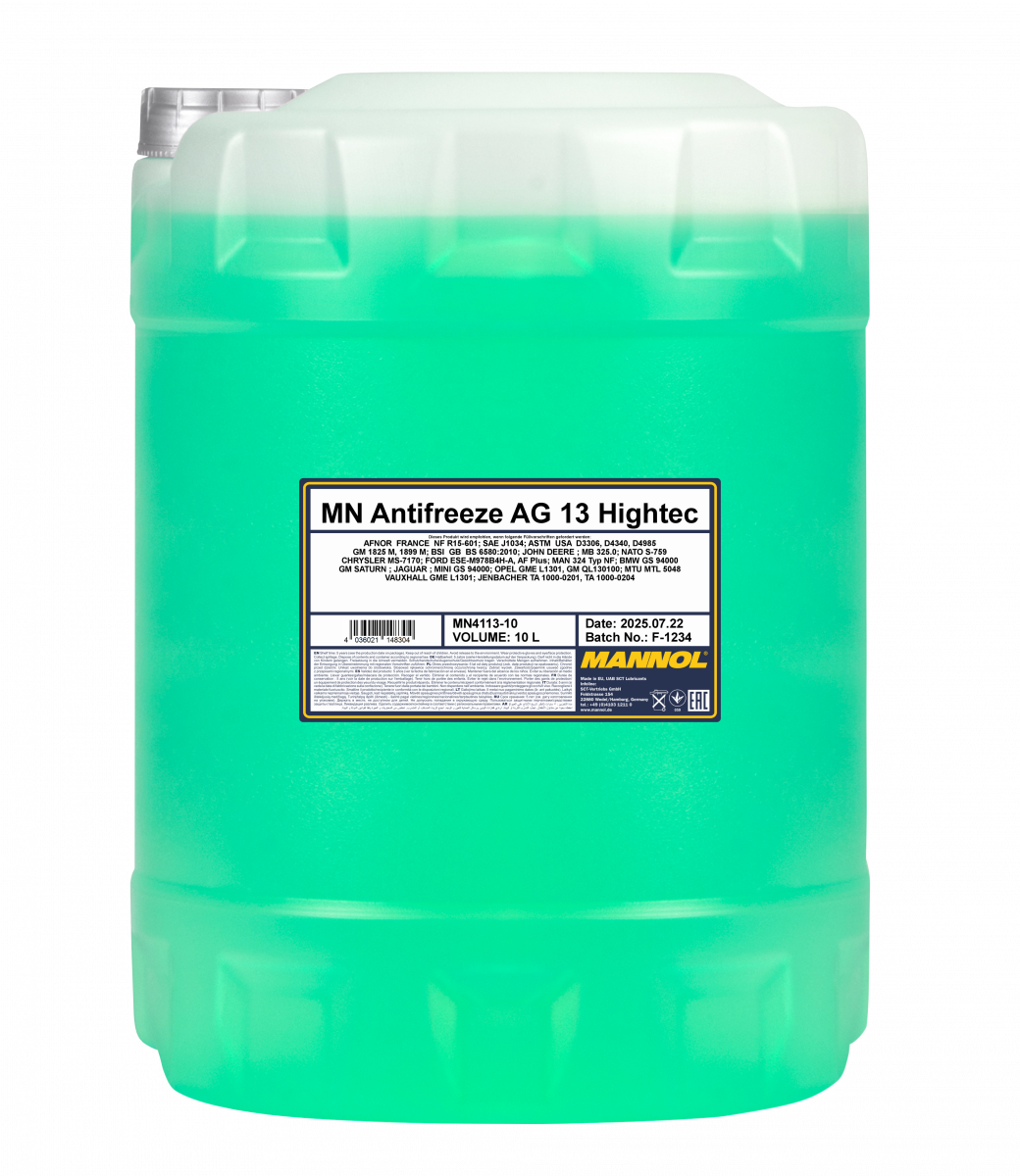 Концентрат антифризу Mannol 4113 Hightec Antifreeze AG13 10 л Зелений (MN4113-10) Концентрат антифризу Mannol 4113 Hightec Antifreeze AG13 10 л Зелений (MN4113-10)