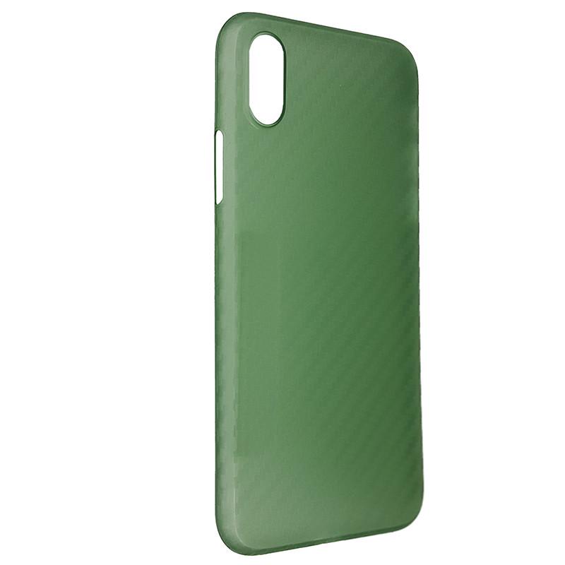Чехол Anyland Carbon Ultra thin для Apple iPhone X/XS Green (29caa1-3096)